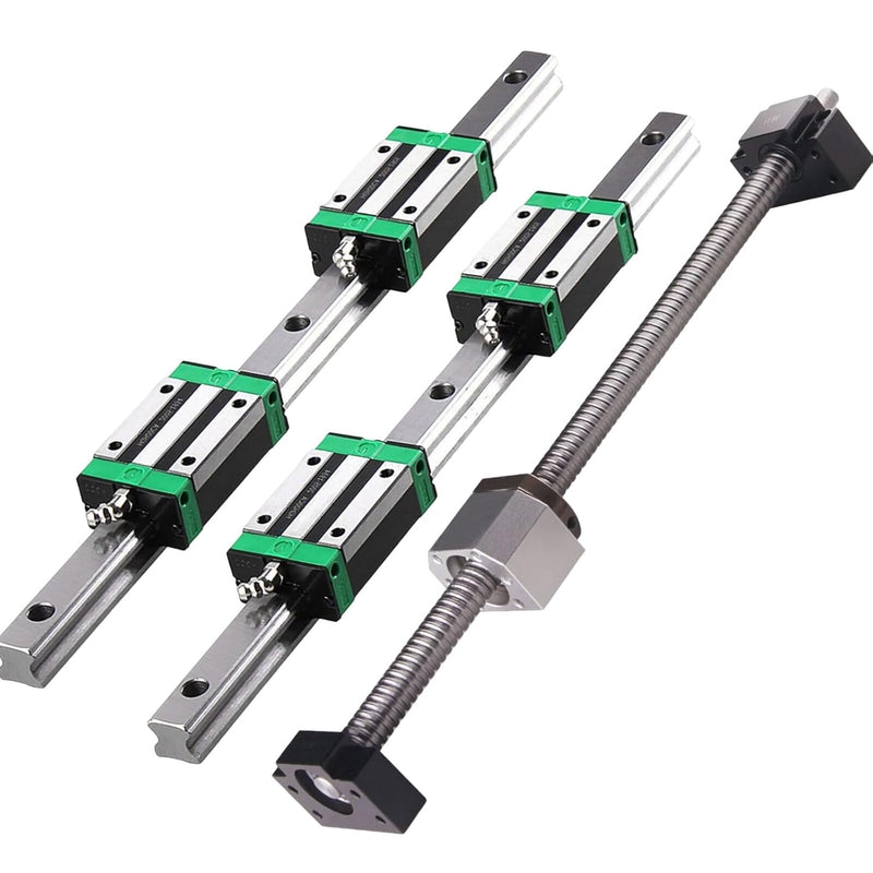 BEVDICNC HGR15 600mm Linearschiene 2 Stück Linearführung mit 4 Stück HGH15CA Schlittenschieberblock