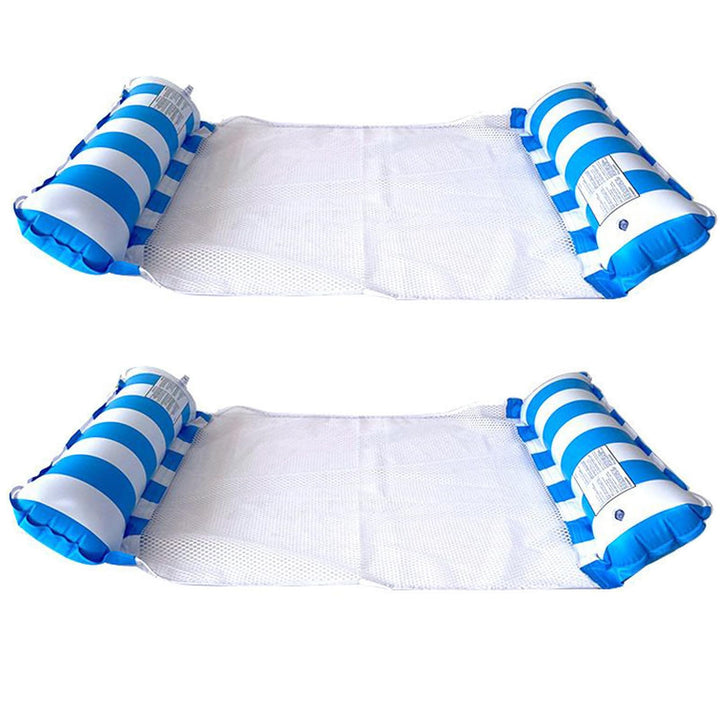 2 Stück Luftmatratze Wasser, Wasserhängematten, schwimmende Hängematten, 4-in-1 Hängematten, Faltbar
