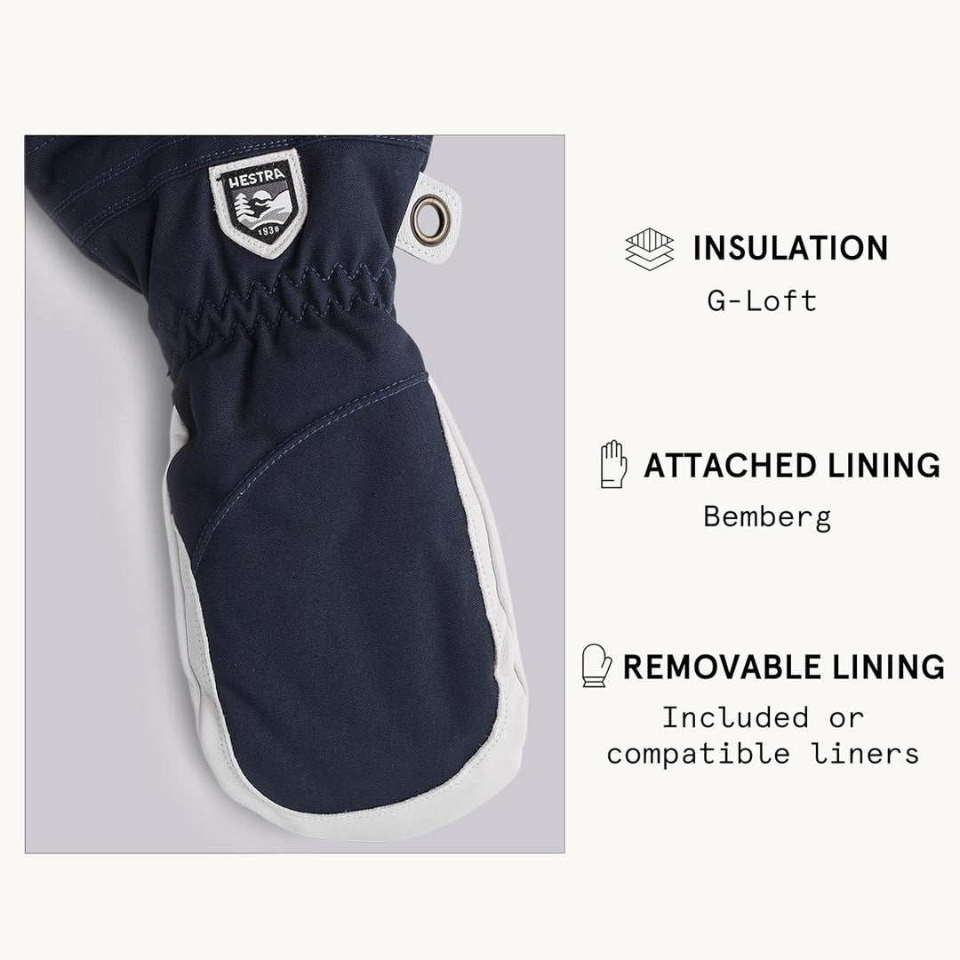 HESTRA Henrik Ski-Handschuh Leder Pro Model kurz, Damen 7 blau, 7 blau