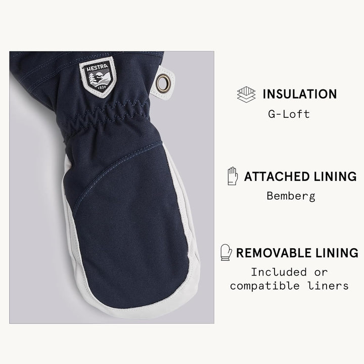 HESTRA Henrik Ski-Handschuh Leder Pro Model kurz, Damen 7 blau, 7 blau