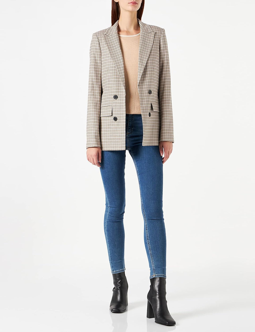 Naf Naf Damen Meryl Pullover S Beige, S Beige