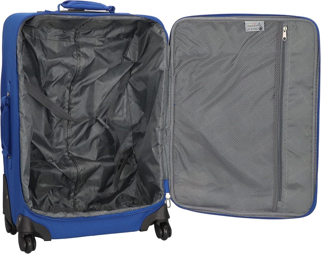CHECK.IN Madrid 4-Rollen Kofferset 3 tlg. Blau, Blau