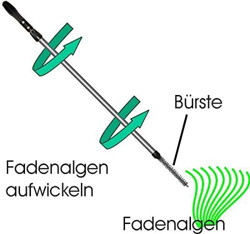 MAW Algenhexe mit integriertem Abstreifer, teleskopierbar von 150-220cm