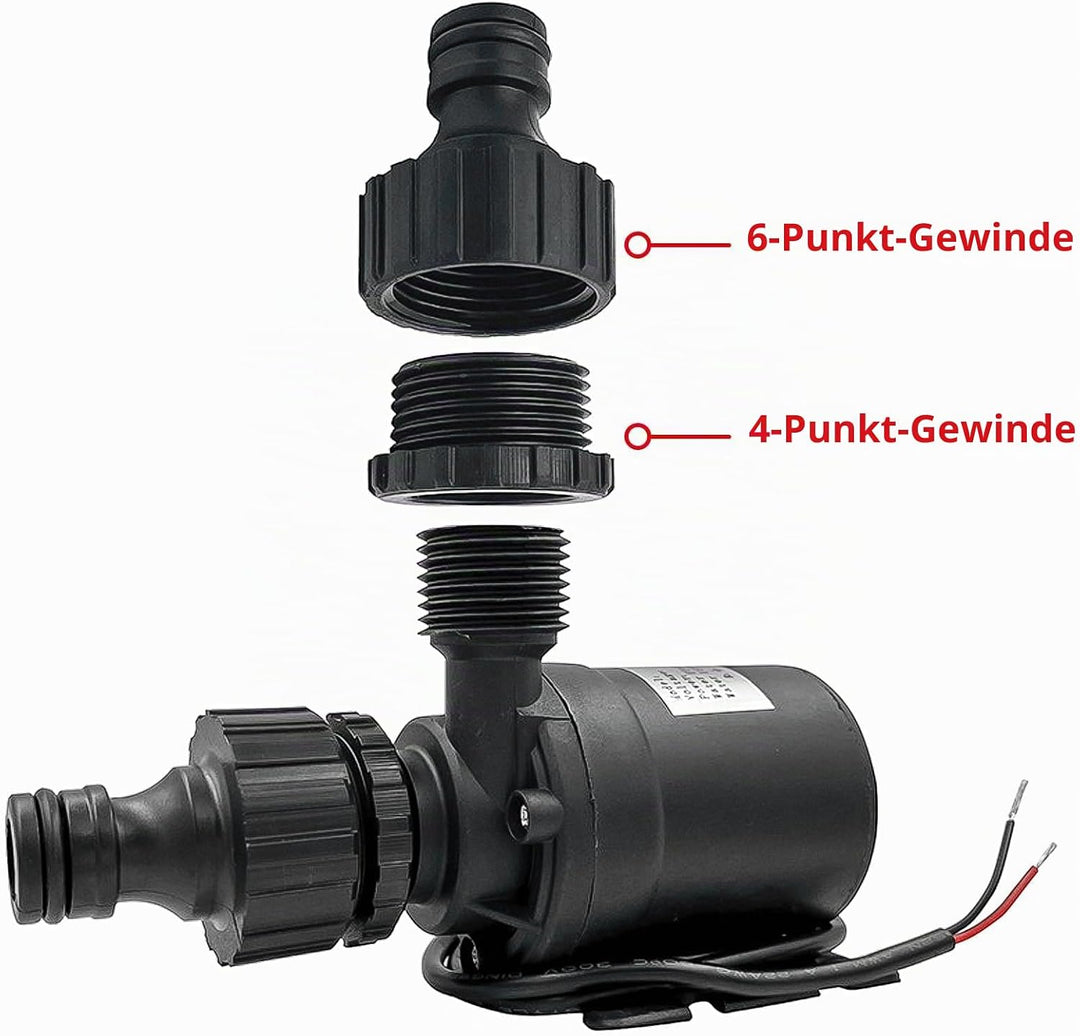 2 Pcs Dc 12v Bürstenlose Tauchwasserpumpe, Dc 12v Mini-Wasserpumpe, Brushless Tauchwasserpumpe, Bohr