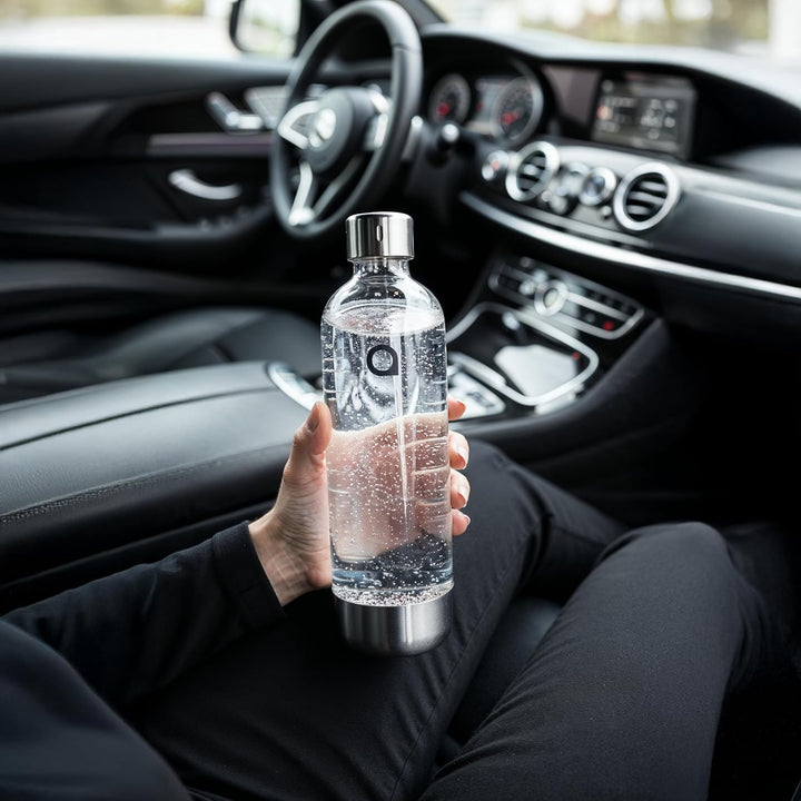 Aquafloow Wassersprudler Ersatzflasche für Soda Maker – BPA-freie 0,8 L Sprudelflasche aus Kunststof