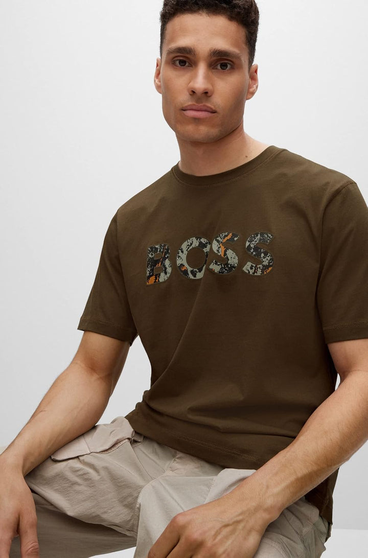 BOSS Herren Shirt L Dark Green, L Dark Green