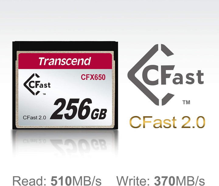 Transcend 128 GB CFast 2.0 CFX650 Speicherkarte TS128GCFX650 128GB, 128GB