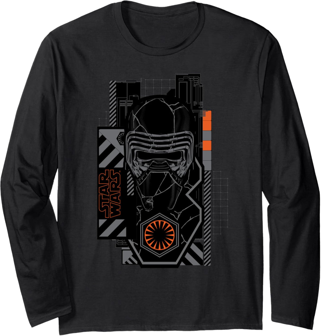 Star Wars The Rise of Skywalker Kylo Ren Badge Langarmshirt
