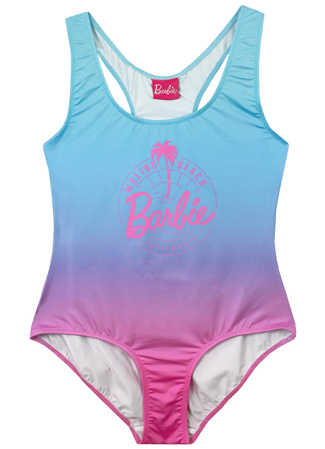 Barbie Badeanzug | Malibu Beach Damen Badeanzug | Rosa Einteiler Badeanzug für Frauen | Grössen S -