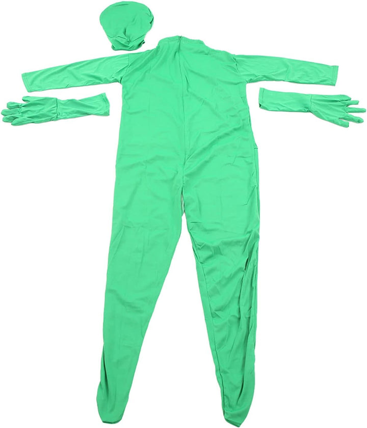plplaaoo Photography Green Chromakey Bodysuit, Green Screen Bodysuit, Full Body Split Design Bodysui