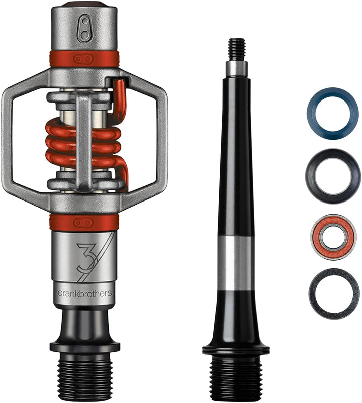 Crankbrothers Laufradsatz Egg Beater 3 Pedale BLAU Silver/Red, BLAU Silver/Red