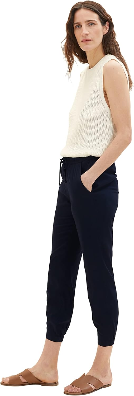 TOM TAILOR Damen Loose Fit Stoffhose 36W / 30L 10668 - Sky Captain Blue, 36W / 30L 10668 - Sky Capta