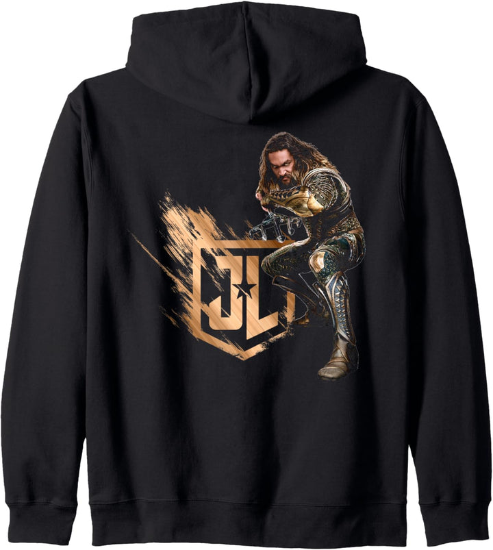 DC Justice League-Logo Aquaman Kapuzenjacke