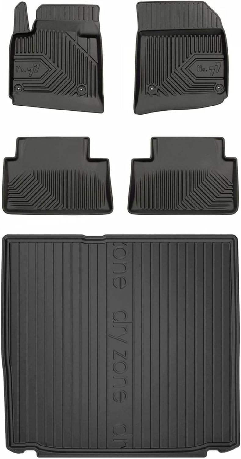 Satz Fussmatten und Gummimatte für Citroen C5 II 2008-2017
