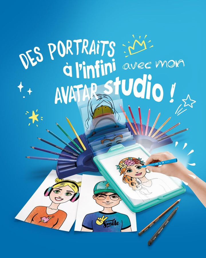 Maped CREATIV - Leuchttisch, Lichtmaschine, Zeichenmaschine AVATAR STUDIO - gestalte deine eigenen A