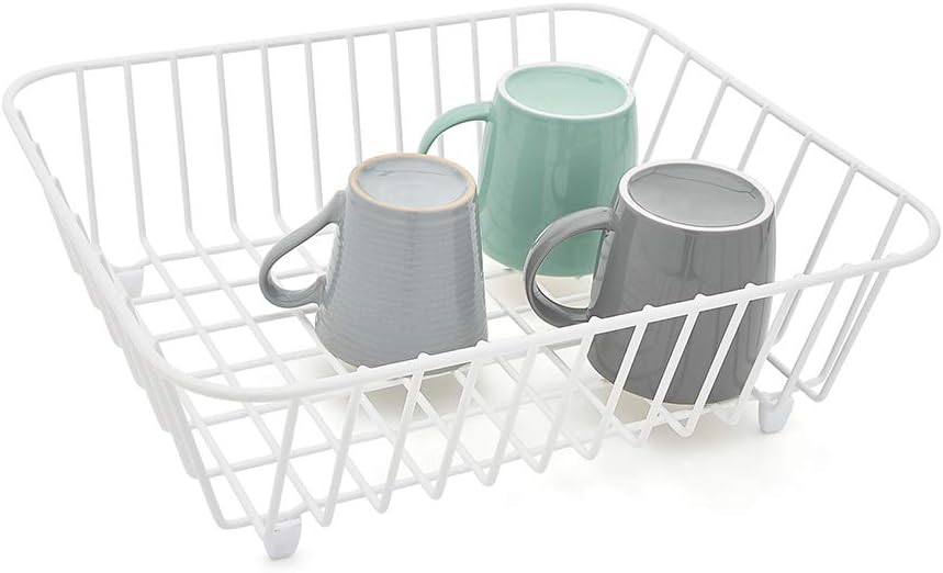 simplywire – Spülbeckenkorb – Abtropfkorb – Weisser kunststoffbeschichteter Stahl
