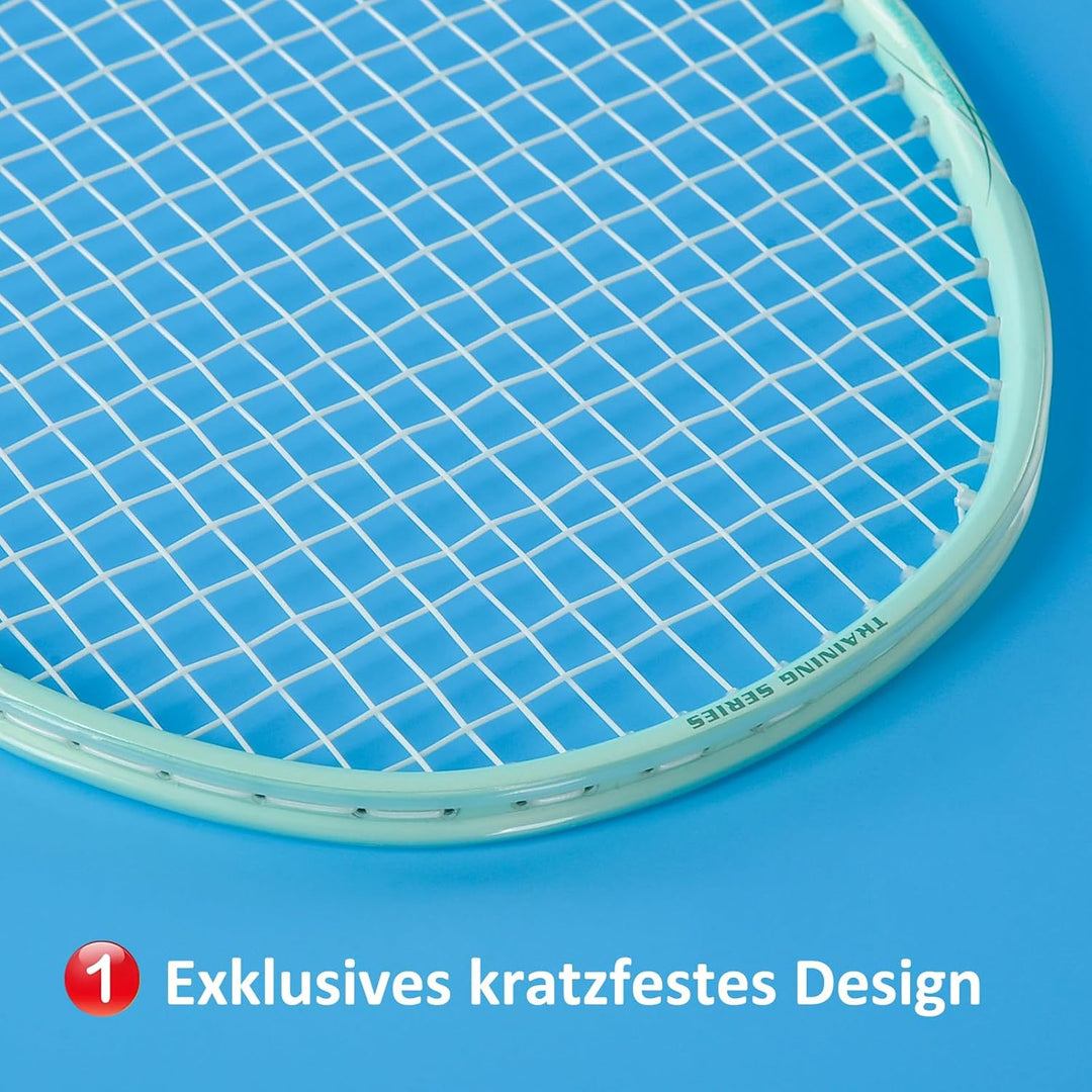 BAIHUALIN WHiZZ Badmintonschläger Set 2 Spieler, Leichter Carbon Graphit Badminton Schläger Federbal