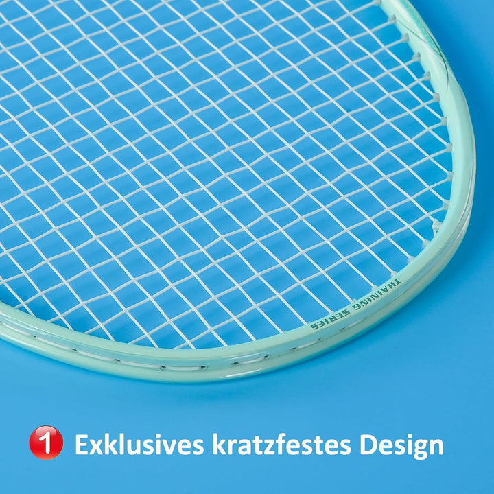 BAIHUALIN WHiZZ Badmintonschläger Set 2 Spieler, Leichter Carbon Graphit Badminton Schläger Federbal