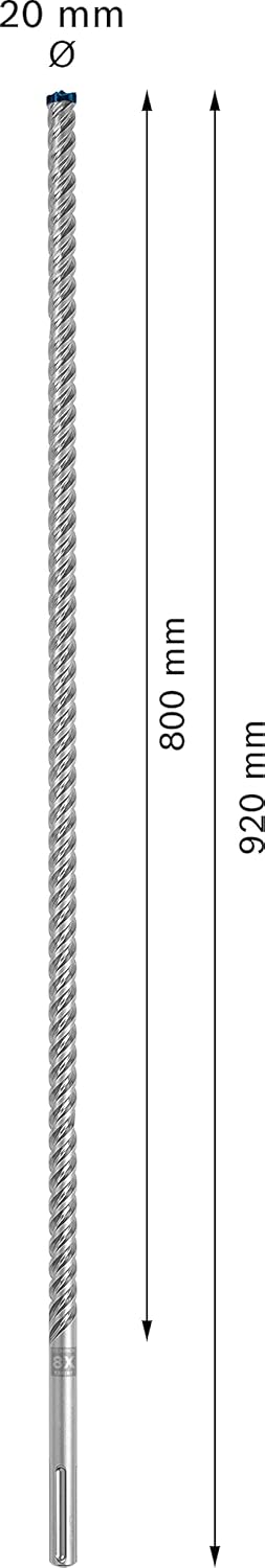 Bosch Professional 1x Expert SDS max-8X Hammerbohrer (für Stahlbeton, Ø 20,00x920 mm, Zubehör Bohrha