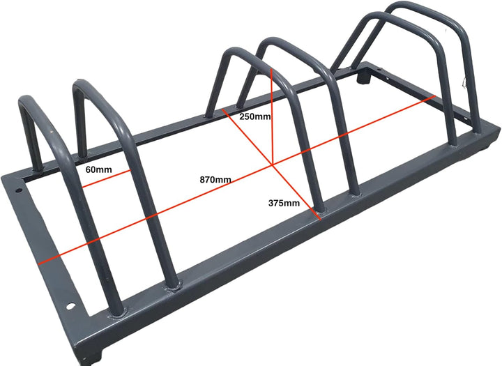 Fahrradständer 3-Fach, verzinkt und Anthrazit pulverbeschichtet (RAL7016)