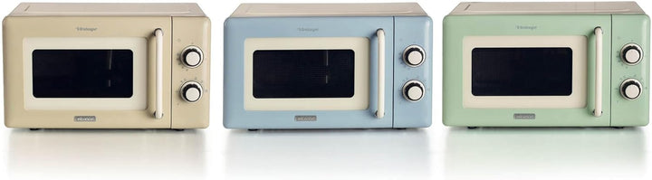 Ariete 3960 Mikrowelle Vintage, 800 W, Fassungsvermögen 20 l, 3 Funktionen, 6 Kochstufen, Timer, Bei