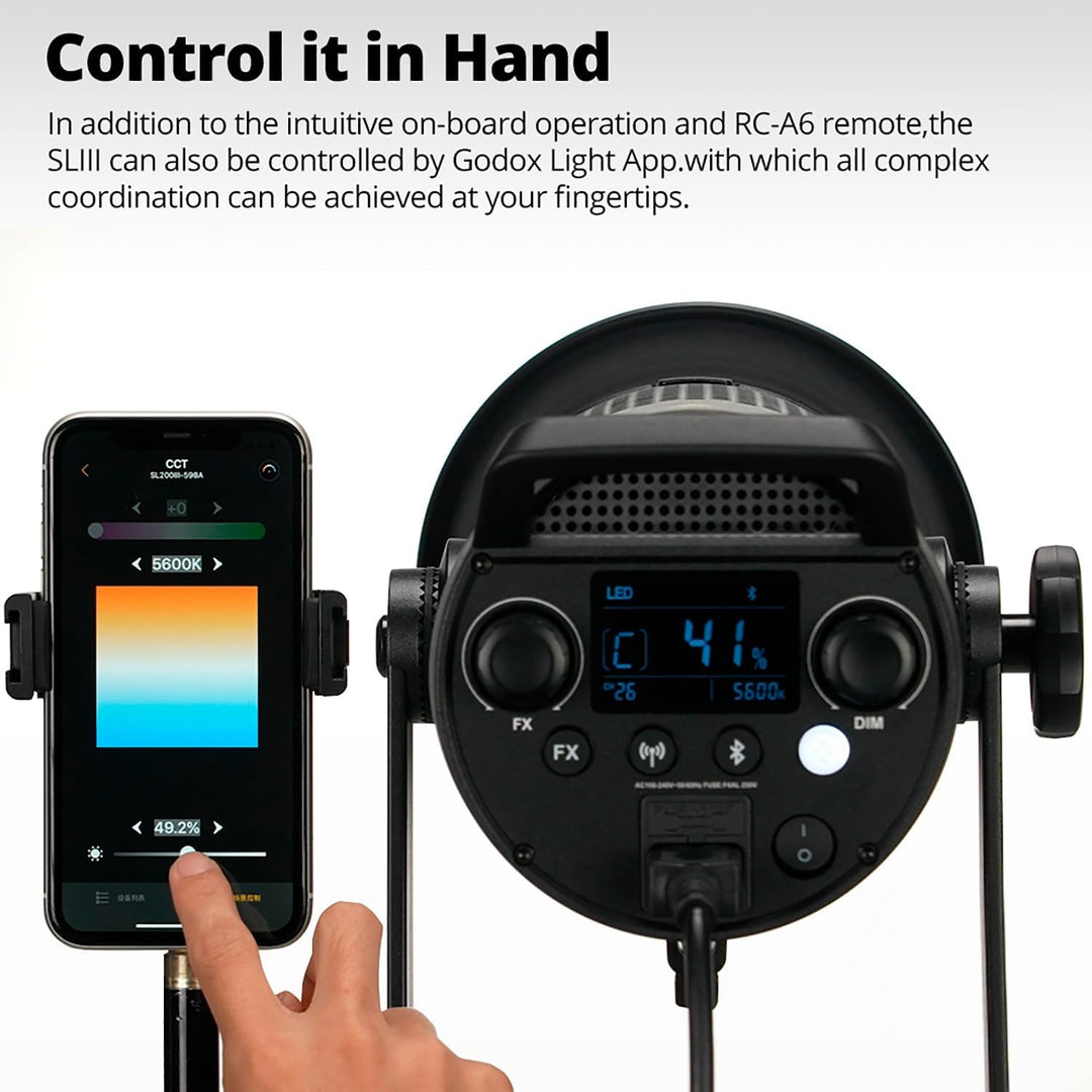 Godox SL150III SL150WIII LED Videoleuchte 160W Tageslicht Ausgewogen 5600K 2.4G Wireless X System CR