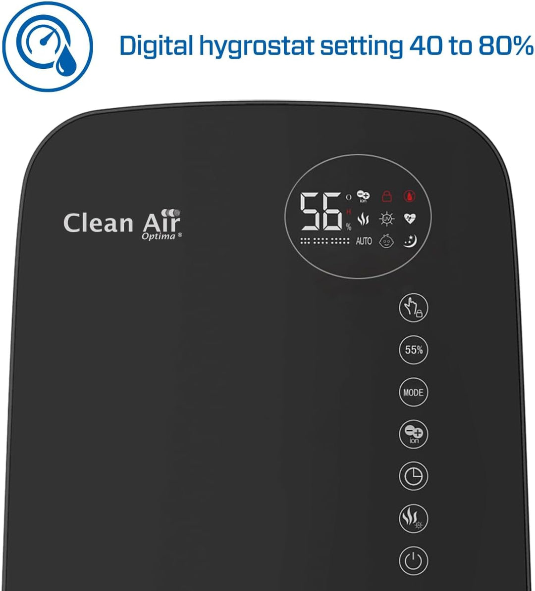 Luftbefeuchter mit Ionisator und Aromatherapie - Clean Air Optima CA-607B Smart - Befeuchtungsleistu