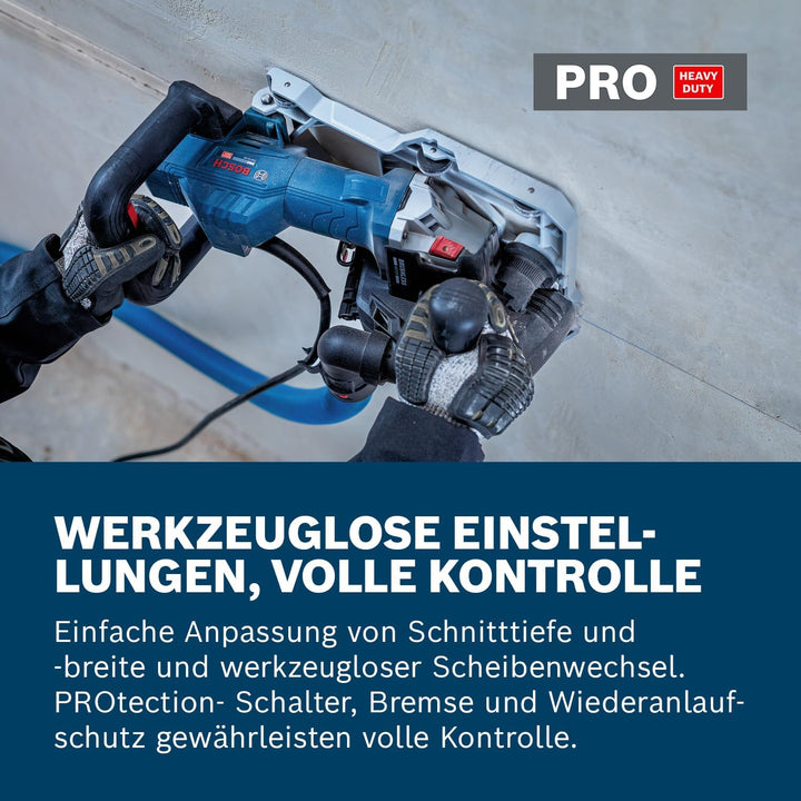 Bosch PRO Kabelgebundene Mauernutfräse GNF20-40 (inkl. 2x Diamanttrennscheibe 150mm, 1x L-BOXX)