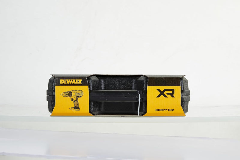 DeWalt XR Akku-Bohrschrauber DCD771C2 – Akkubohrer mit 2-Gang-Vollmetallgetriebe & LED-Arbeitslicht