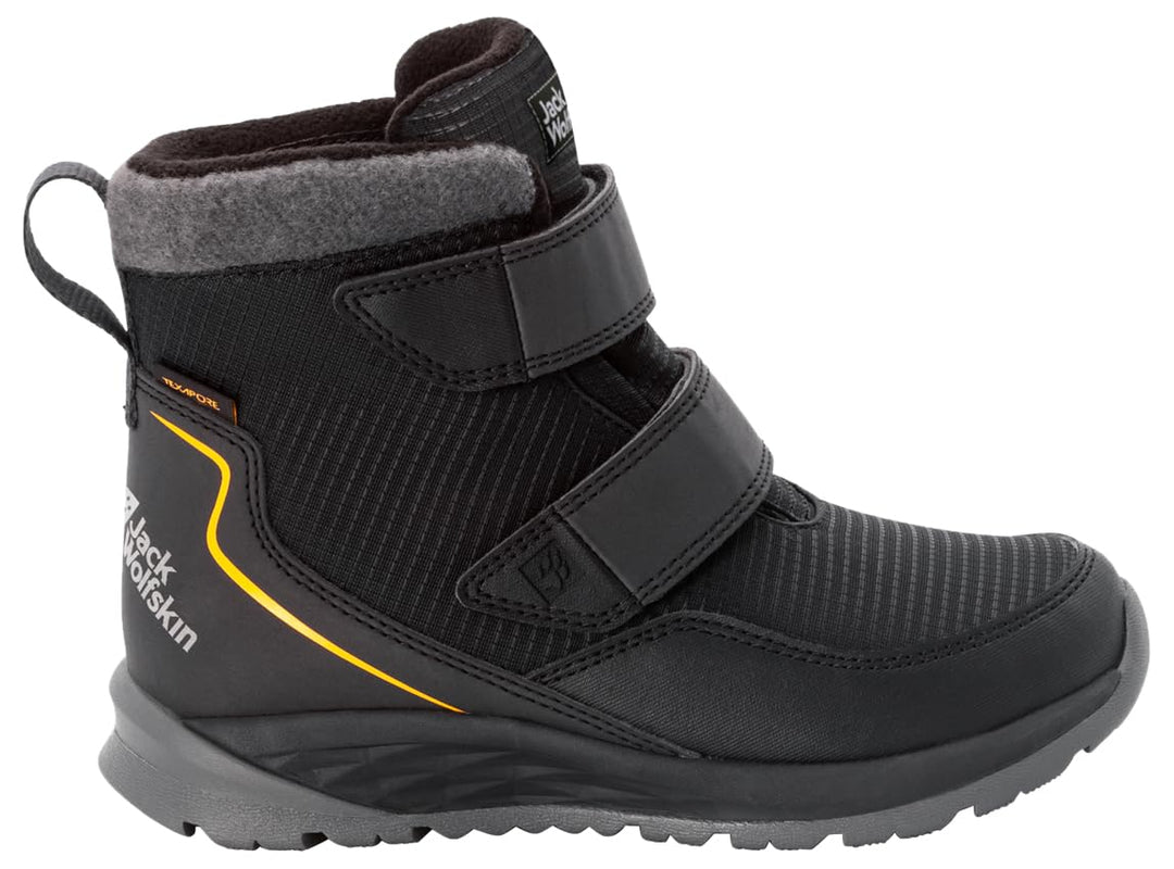 Jack Wolfskin Polar Bear Texapore Mid Vc K Unisex Winterstiefel 33 EU Phantom Burly Yellow Xt, 33 EU