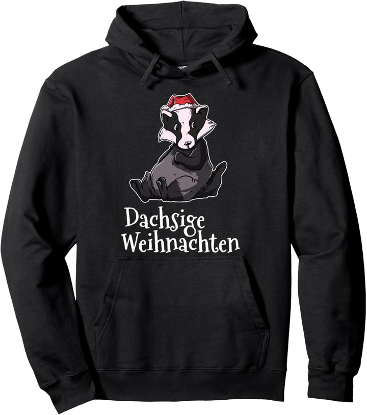 Dachsige Weihnachten Outfit Grimbart Nikolaus Mütze Dachs Pullover Hoodie