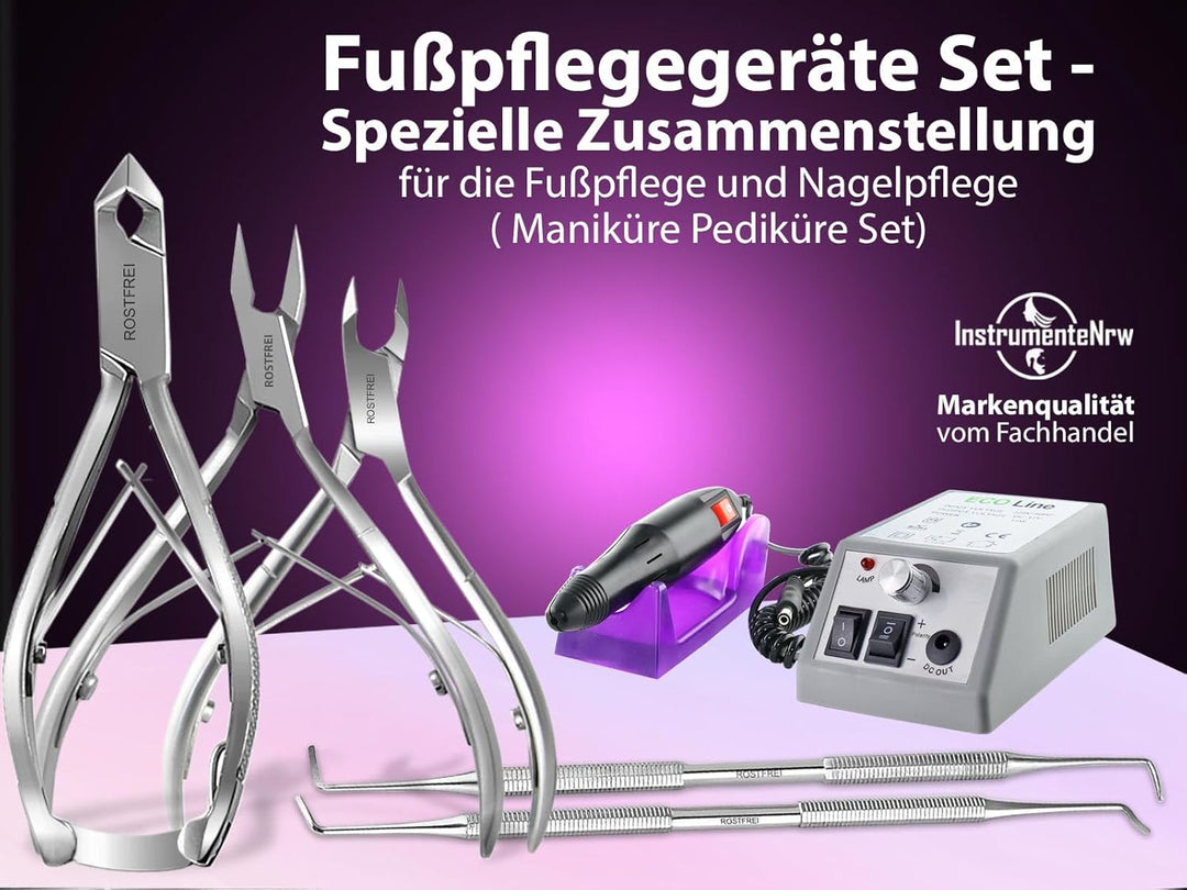 Fusspflegegerät Elektrisches Maniküre Pediküre-Set Fusspflegeset zur Hornhautentfernung mit Nagelzan