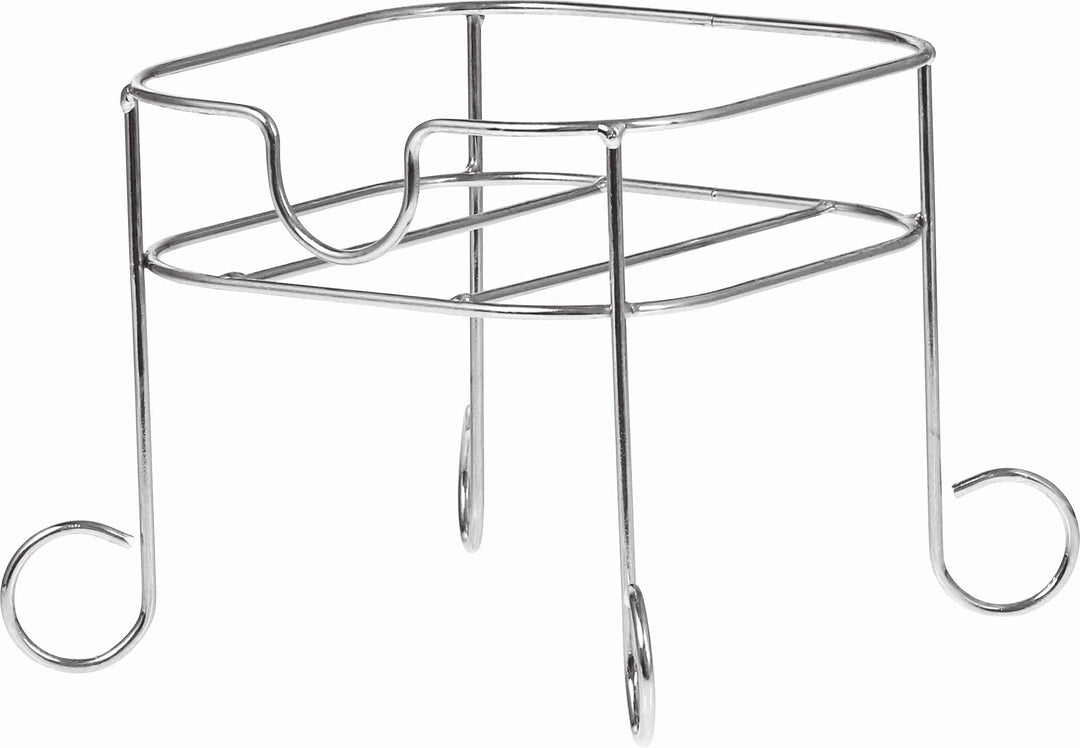 DRULINE Ständer Halter Station für Getränkespender Standfuss Metall Silber 5 Liter 5 L 17,5x17,5 cm