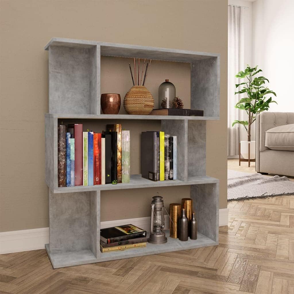vidaXL Bücherregal Raumteiler mit 3 grossen 6 kleinen Fächern Standregal Aktenregal Büroregal Raumtr