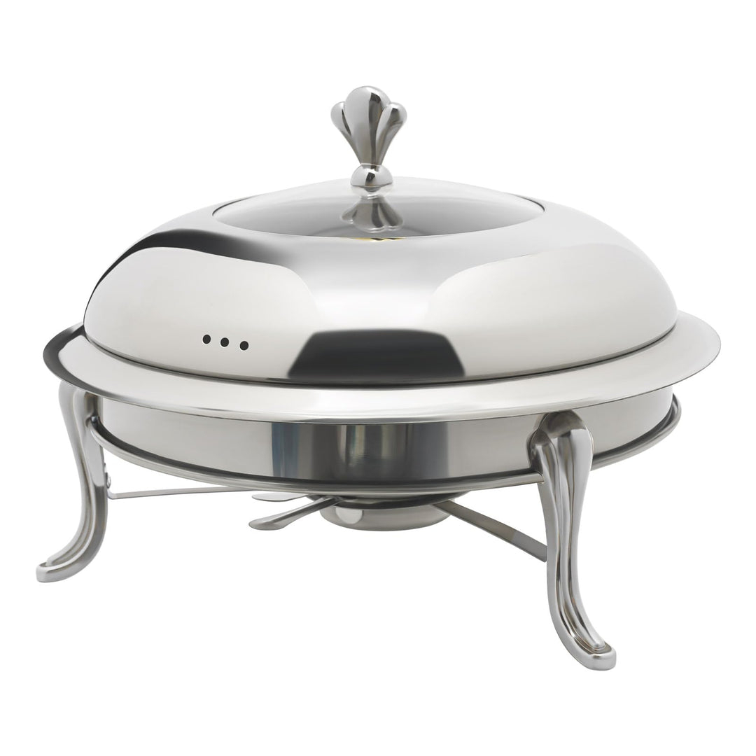Rund Chafing Dish 28cm Edelstahl Esszimmer Herd Chafing Dish Food Warmer ohne Ohren für Buffet-Resta