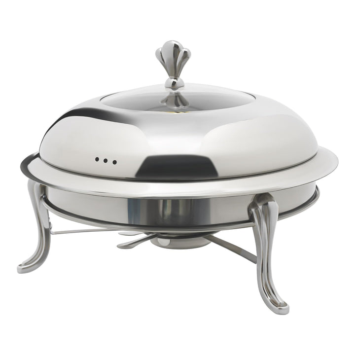 Rund Chafing Dish 28cm Edelstahl Esszimmer Herd Chafing Dish Food Warmer ohne Ohren für Buffet-Resta