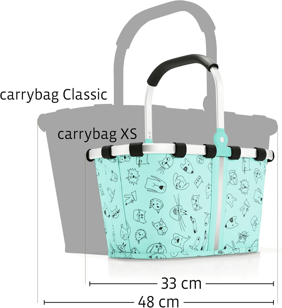 reisenthel IA4062 carrybag XS kids Einkaufskorb 33,5 x 18 x 19,5 cm / 5 l / cats and dogs