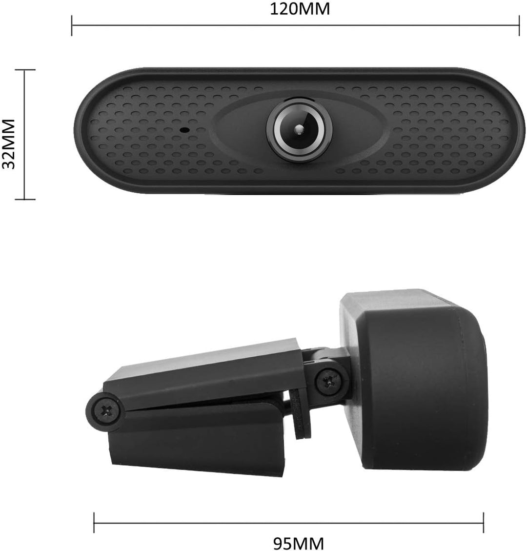 RS680 USB Webcam mit Mikrofon und Befestigungsclip Full HD 1080P Computer Kamera PC Home-Office 30fp