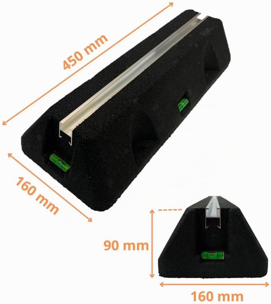 Dämpfungssockel Set 2x450 mm Bodenkonsole für Klimaanlagen, Wärmepumpen | 2 Stück Antivibrationsfüss