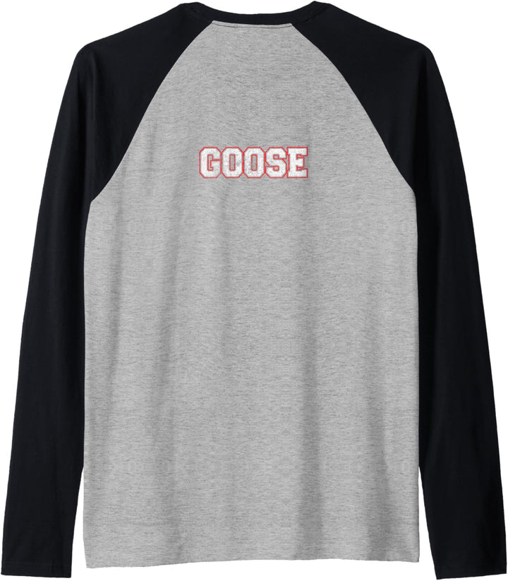 Top Gun Goose und Logo Raglan