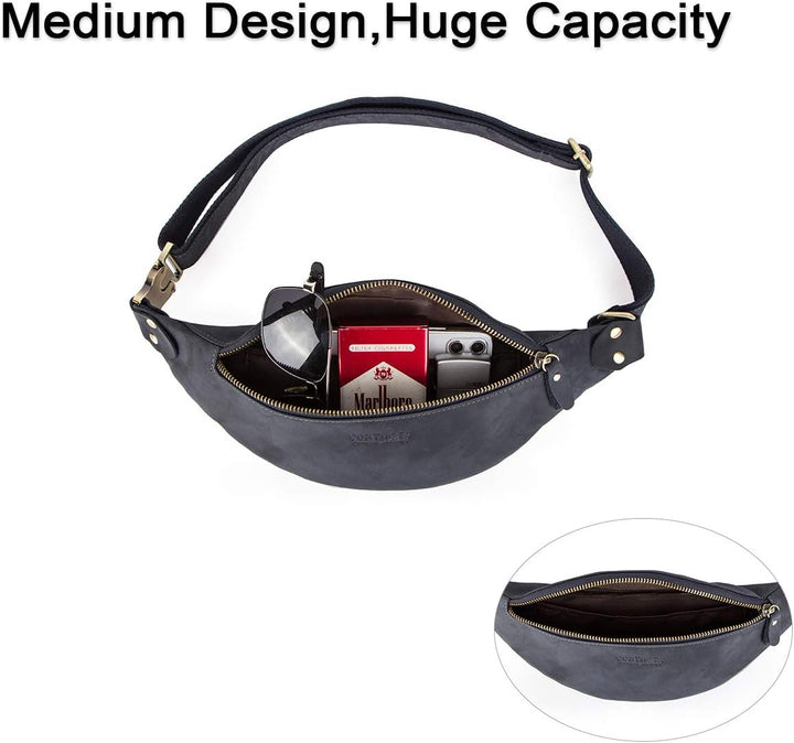 CONTACTS Gürteltasche Bauchtasche Hüfttasche mit Reissverschluss Geeignet für Reise Wanderung und Ou