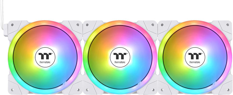 Thermaltake SWAFAN EX14 ARGB PC Cooling Fan White TT Premium Edition 3 Fan  Pack 140mm Weiss, 140mm