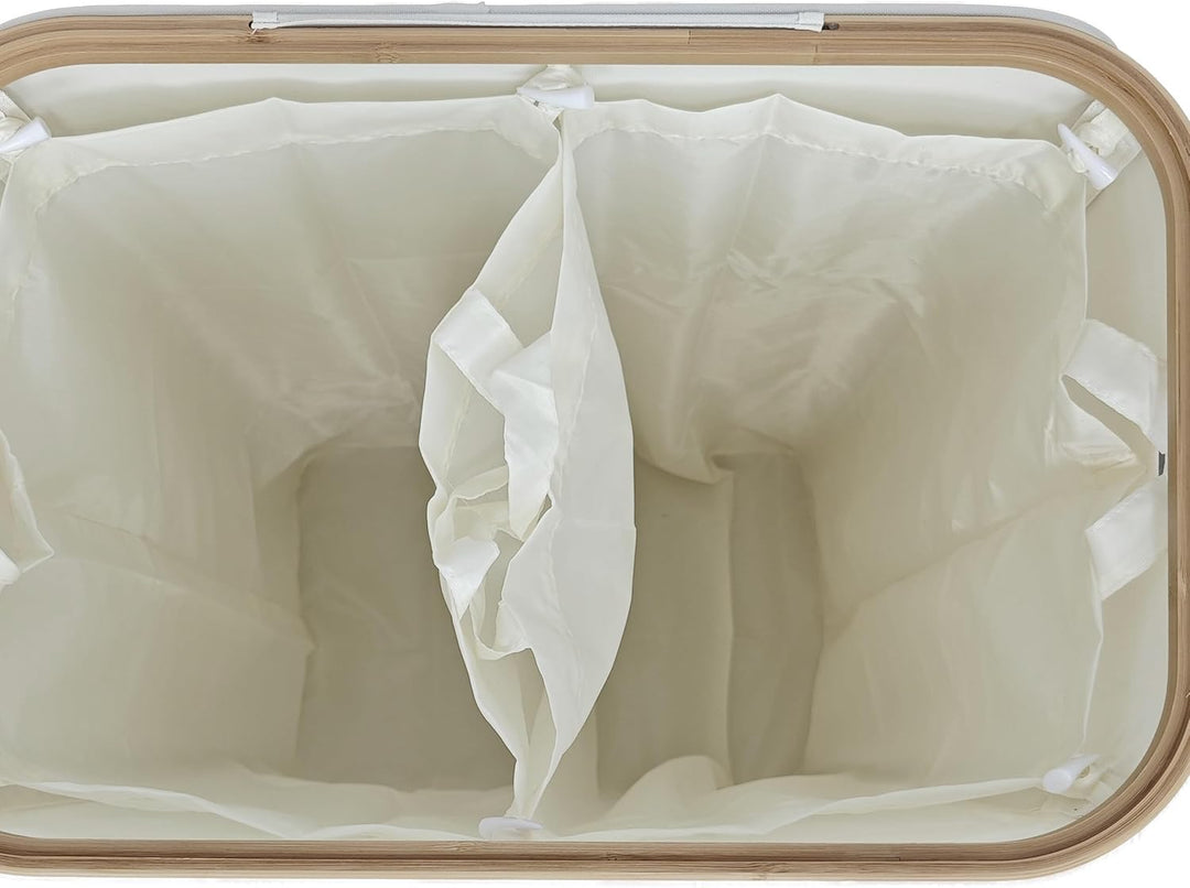 Relaxdays Pfandflaschen Sammelbehälter, 140 L, bis 60 Flaschen, 2 Innenbeutel, Flaschensammler für G