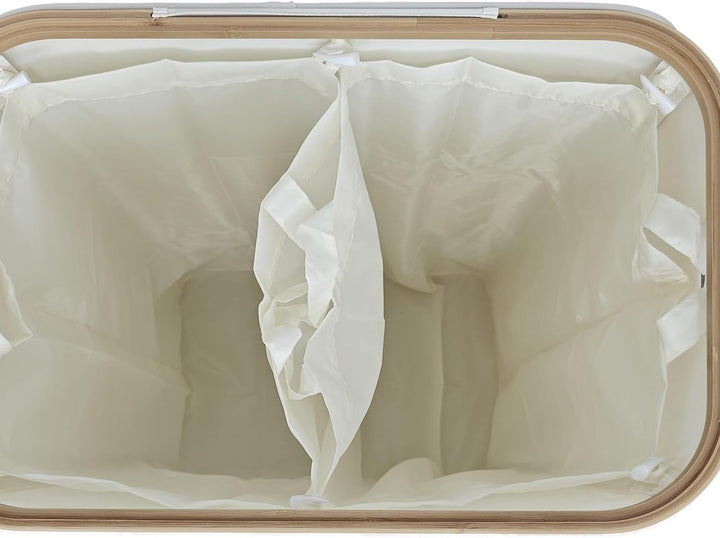 Relaxdays Pfandflaschen Sammelbehälter, 140 L, bis 60 Flaschen, 2 Innenbeutel, Flaschensammler für G