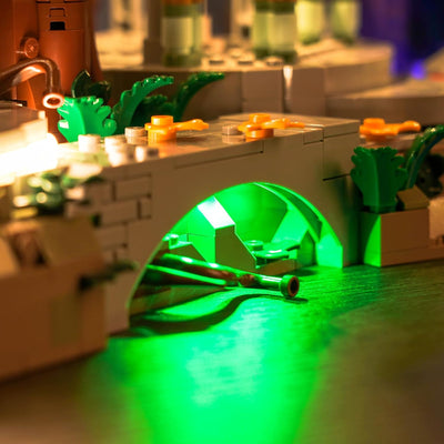 Fernbedienung Licht-Kit für Lego 10316 The Lord of The Rings Rivendell (Kein Lego-Modell), Led Beleu