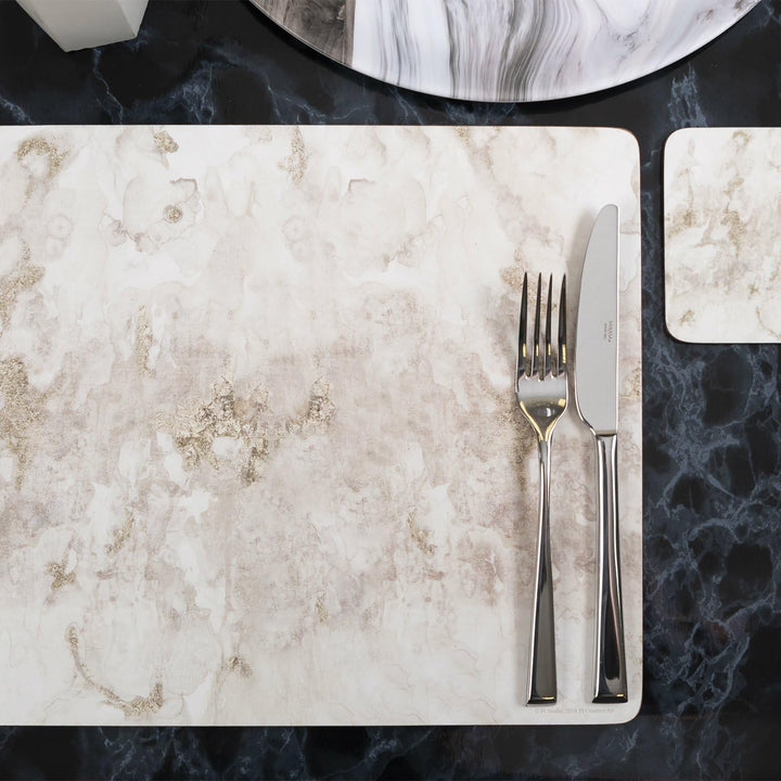 Creative Tops "Grey Marble" Platzdeckchen Set, Tischset mit eleganten Marmor Design, 4 Premium Unter