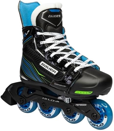 Bauer X-LP Inline Skate verstellbar Junior, Weite :R = Regular, Grösse:35-38.5