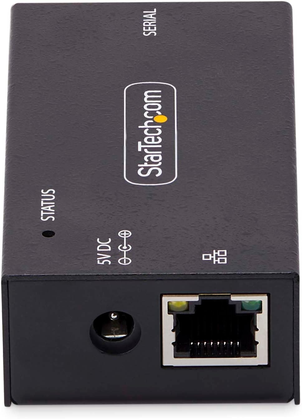 StarTech.com 1-Port Seriell auf Ethernet Adapter, Serial TCP IP Server, Wand/DIN Montage, RS232 Ethe