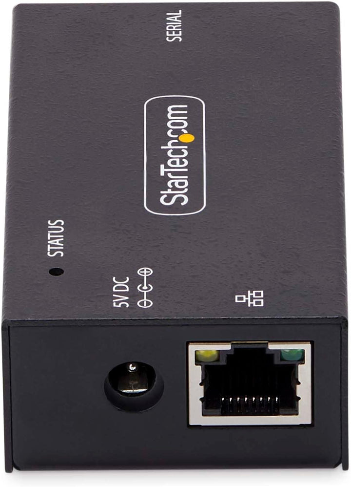 StarTech.com 1-Port Seriell auf Ethernet Adapter, Serial TCP IP Server, Wand/DIN Montage, RS232 Ethe