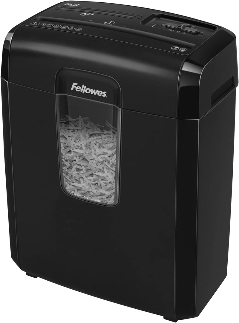 Fellowes Aktenvernichter 8 Blatt Partikelschnitt (P4), Papierschredder für Zuhause, Powershred 8Cd,